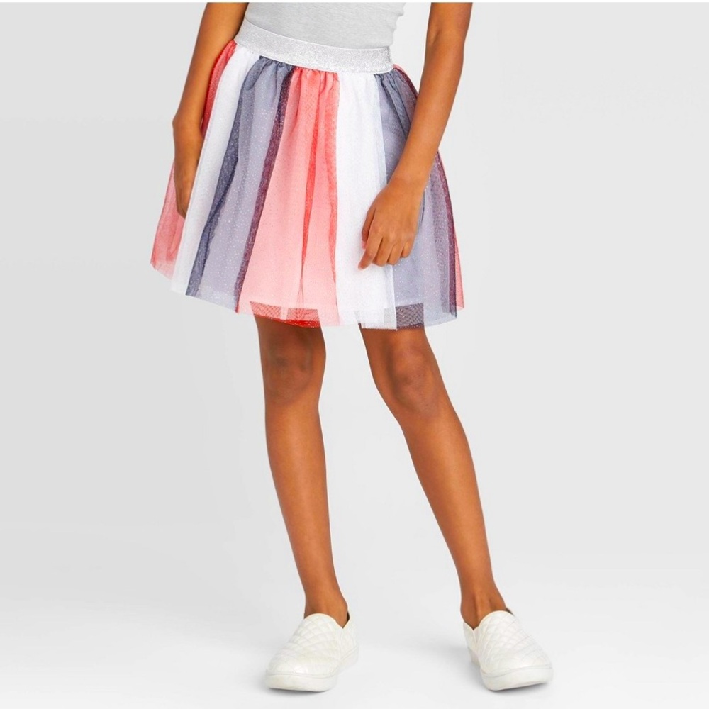 🇺🇸PATRIOTIC GLITTER TUTU SKIRT